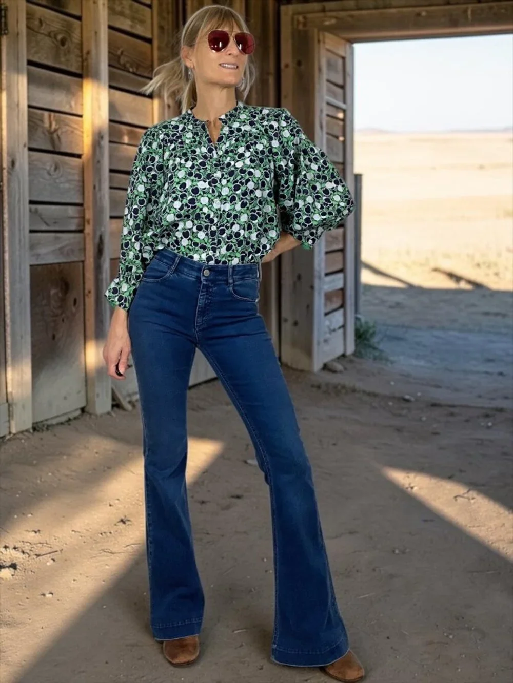 Anthropologie Maeve Whimsy Print Buttondown Shirt XS Apple Print